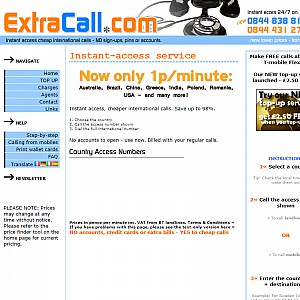 Extracall.com - Cheap Calls Abroad from Mobiles and Landlines