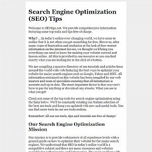 Quality Article on SEO