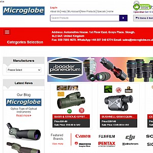 Microglobe Photographic Equipments Retailer in London UK.