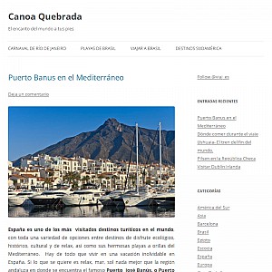 Tourist Guide on Canoa Quebrad