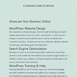A Working Website - Phoenix Web Design