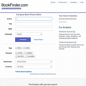 Search for New & Used Books, Textbooks, out-Of-Print and Rare Books