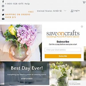 Save on Crafts, Wedding Supplies, Flowers, Tulle, Lights, Decorations & Discount Craft Supplies...