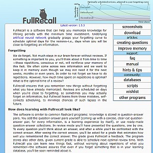 Fullrecall - Effective Memorization Tool