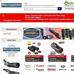 Microglobe Photographic Equipments Retailer in London UK.