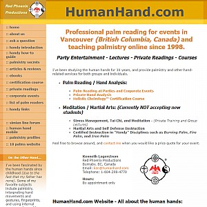 Humanhand.com - Palmistry, Cheirology, and Other Handy Stuff