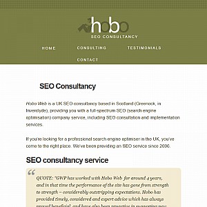 Hobo > Search Engine Optimisation Company (SEO) > Scotland, UK.