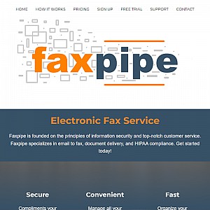 Faxpipe Online Fax to Email