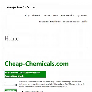 Cheap Chemicals