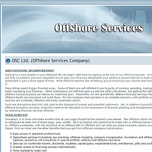 Offshore Corporate Service Includes a Wide Variety