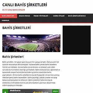 Canli Bahis Sirketleri