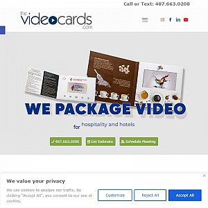 Videocards Produces Custom Printed Video Brochures