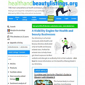 Health and Beauty Listings